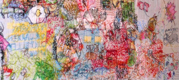 Broderi baksida (detalj)